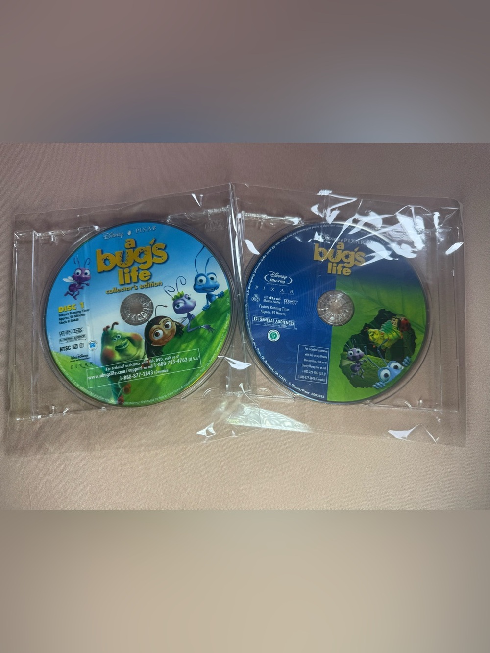 Disney Pixar A Bug's Life Two DVD Blu-ray Bundle Including Collector's Edition